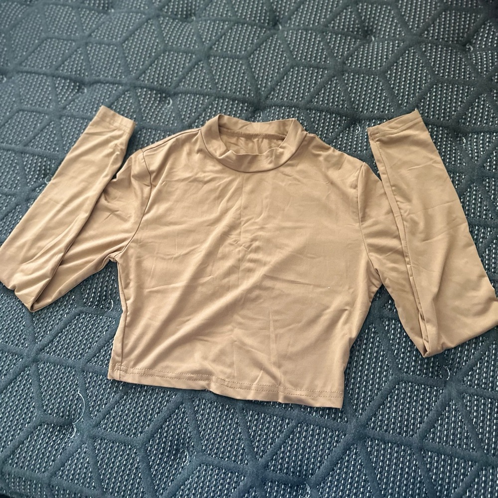 turtle neck long sleeve blouse